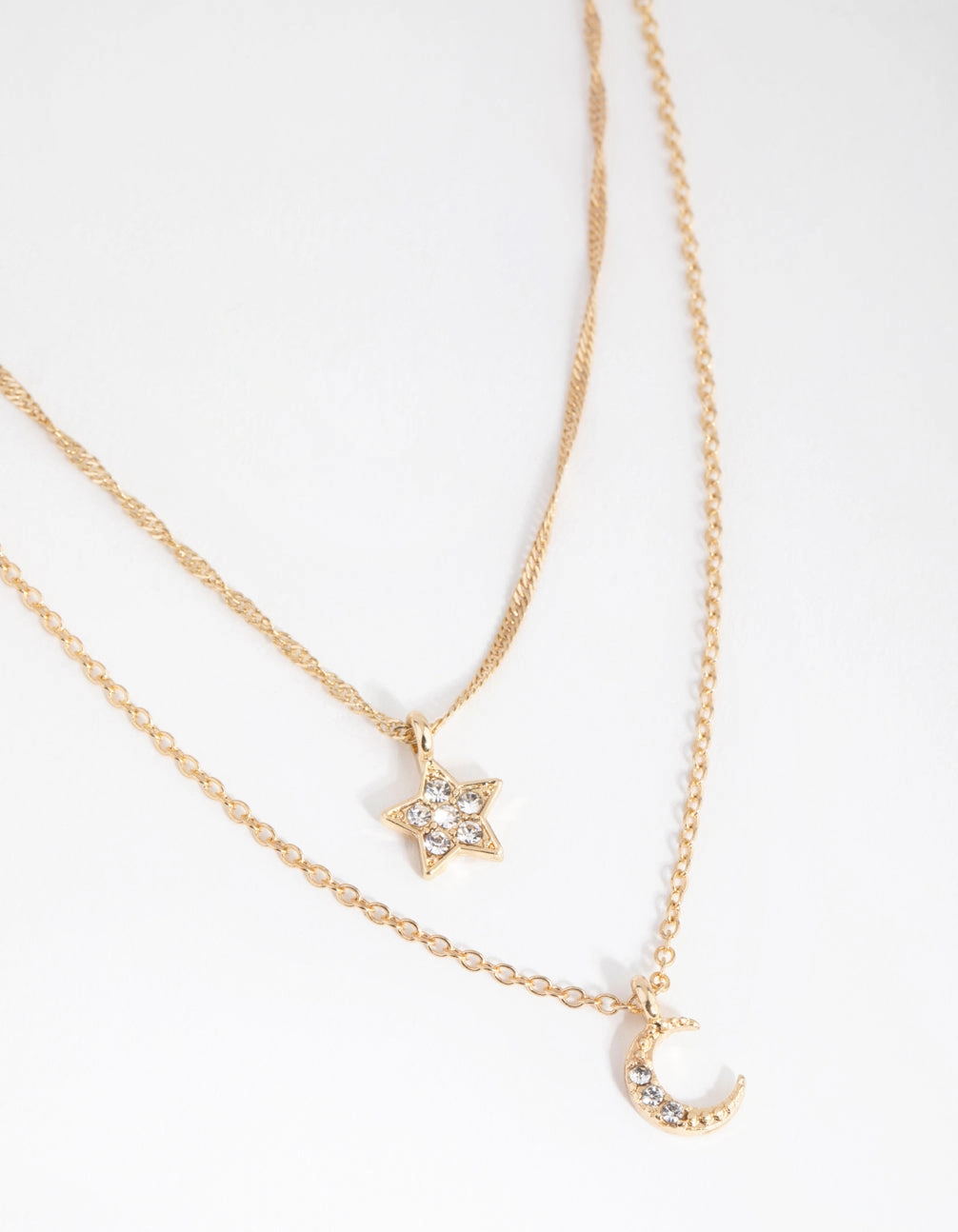 Fine Item Rarely Worn Piece Gold Starry Night Layered Necklace