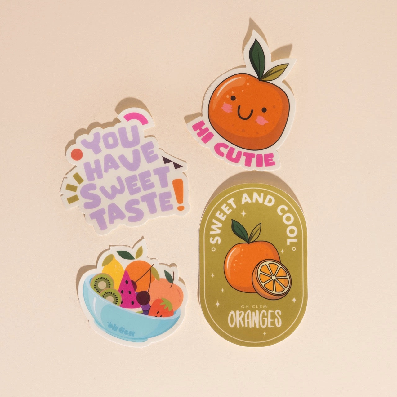 Outdoor Light Fruity 4-pack Stickers