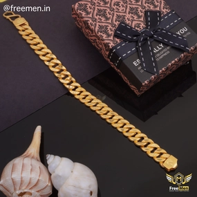 Freemen Gold Plated Nice Singapuri Style Bracelet  - FMG306 Accessible Option Noteworthy Accent