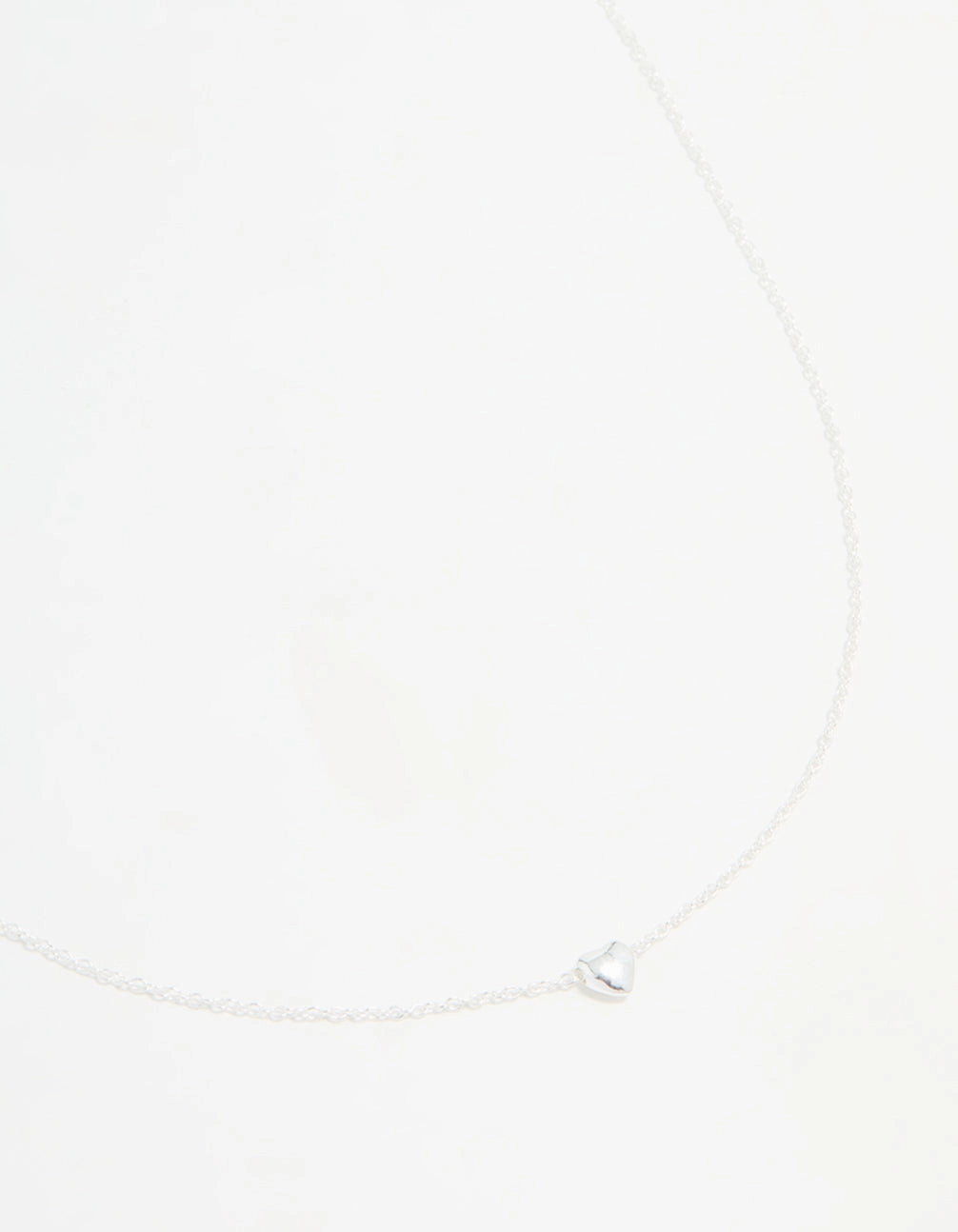 Sterling Silver Heart Pendant Necklace Mindful Item