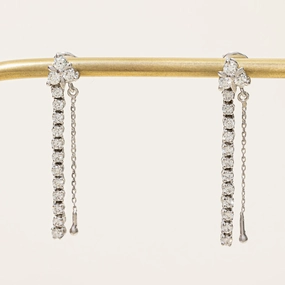 Glamour Effect Diamond Drop Earrings | 1.22ctw |