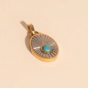 December Birthstone Necklace Charm Lustrous Touch