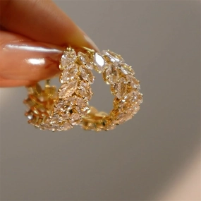 Louily Exquisite Marquise Cut Women's Earrings In Sterling Silver Stylish Trinket