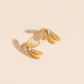 Mini Half Bloomed Stud Earrings Glamorous Appeal Comfort Mood
