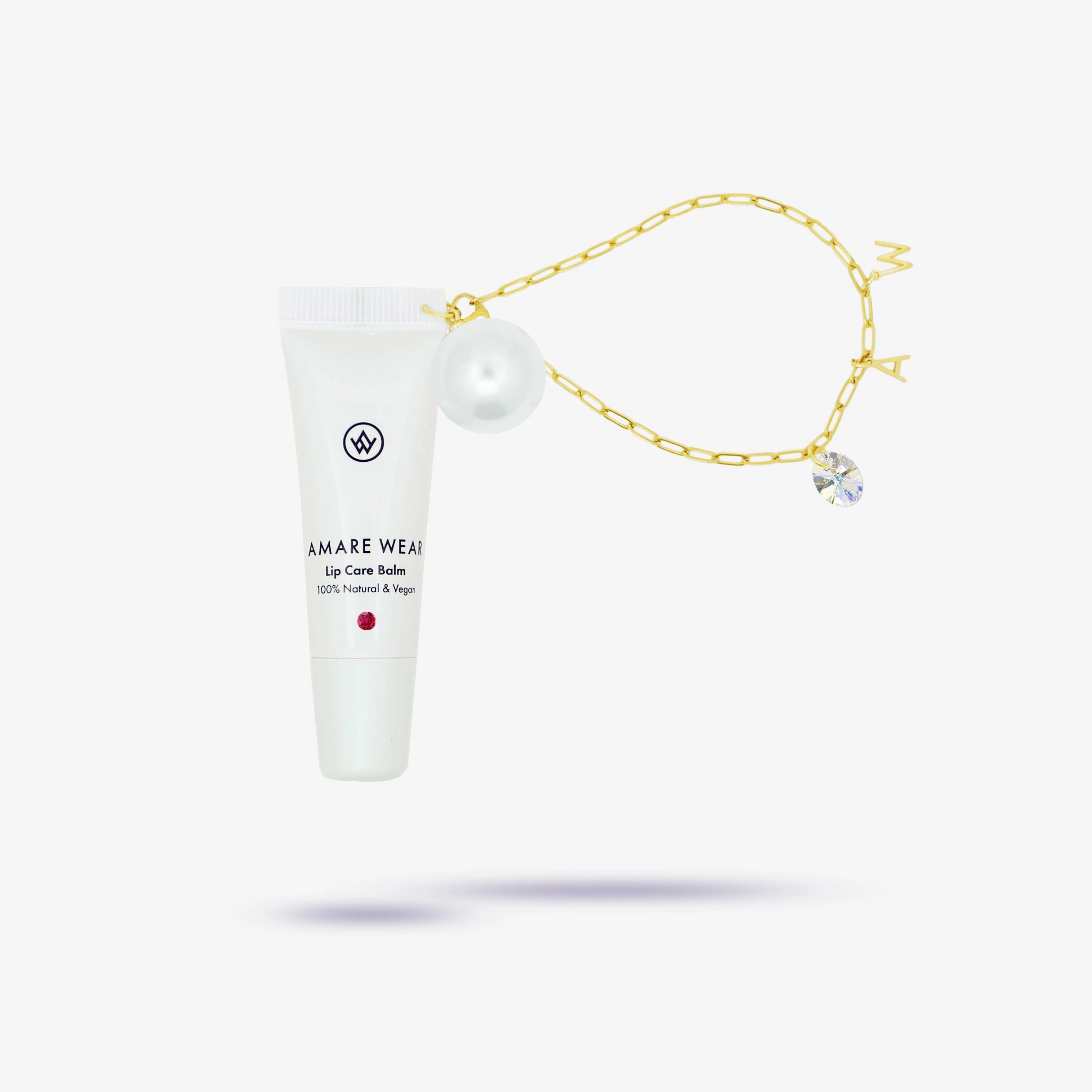 Luxury Cashmere-soft Tinted Balm   Initial & Swarovski? Crystal Sparkling Accent