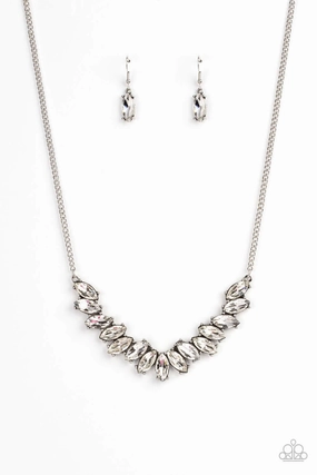 Paparazzi Accessories ?Galaxy Game-Changer - White Necklace? Flat Rate Ship $4.50? All Occasion Holiday Gift
