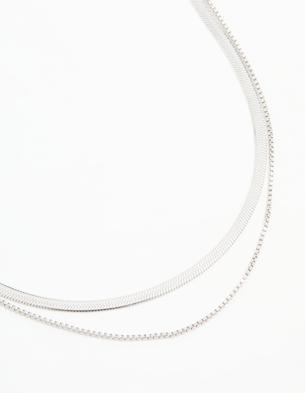 Durable item Minimalist Ornament Waterproof Stainless Steel Chain Layered Necklace