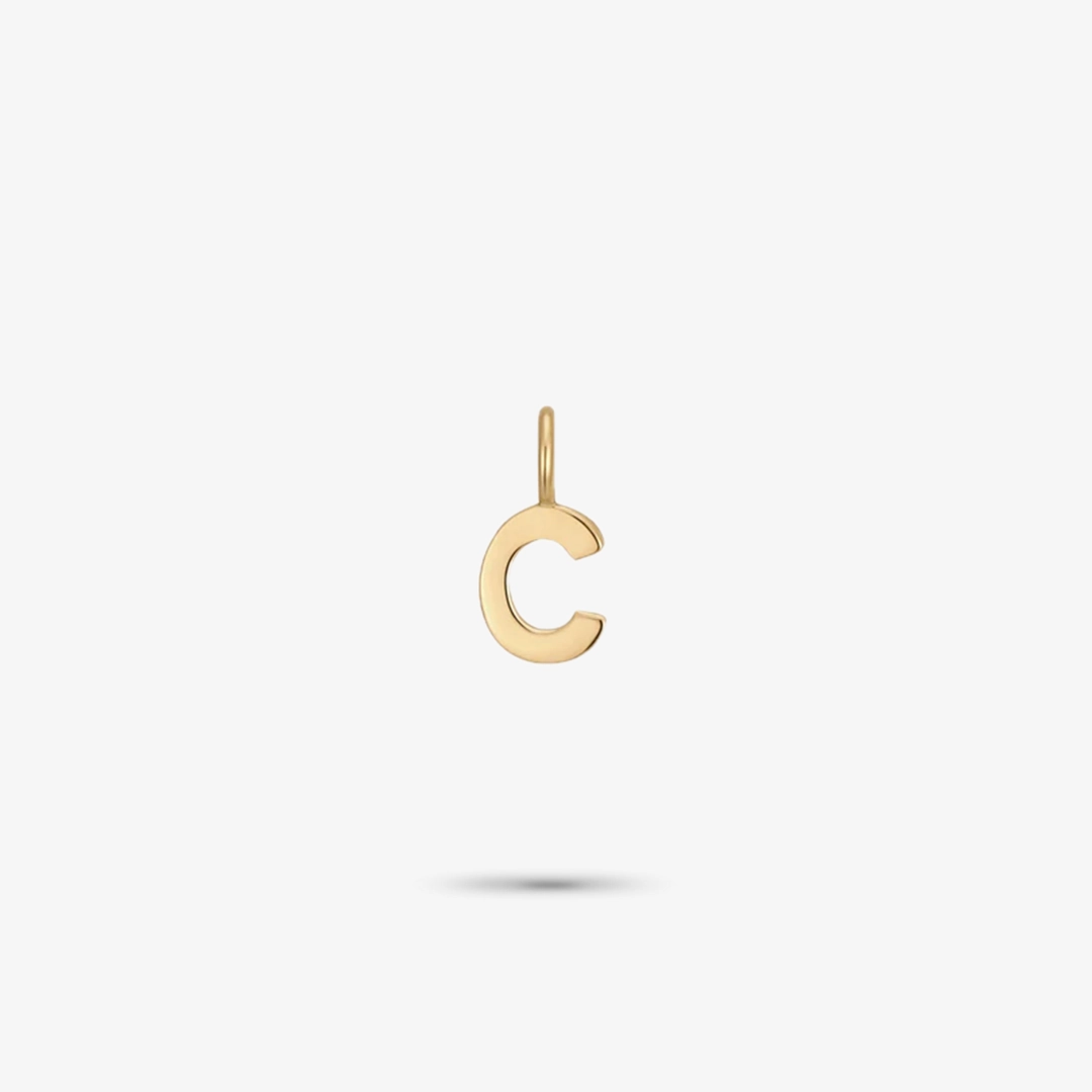 Mini Alphabet Collection 14K Yellow Gold Mini Charm Exclusive Jewelry
