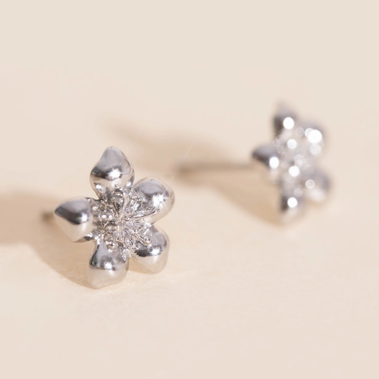 Gift Season Ethereal Vibe Mini Hibiscus Stud Earrings