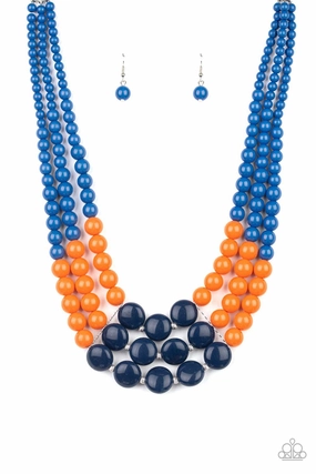 Paparazzi Accessories ? Beach Bauble - Blue Necklace?Flat Rate Ship $4.50? Daily Casual