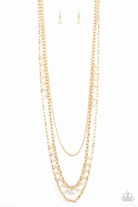 Paparazzi Accessories ? Pearl Pageant - Gold Necklace?Flat Rate Ship $4.50? Creative Present