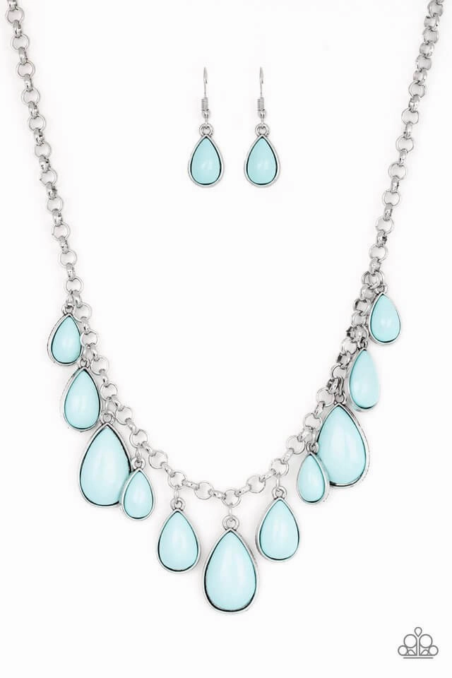 Paparazzi Accessories ?Jaw-Dropping Diva - Blue Necklace? Flat Rate Ship $4.50? For Husband