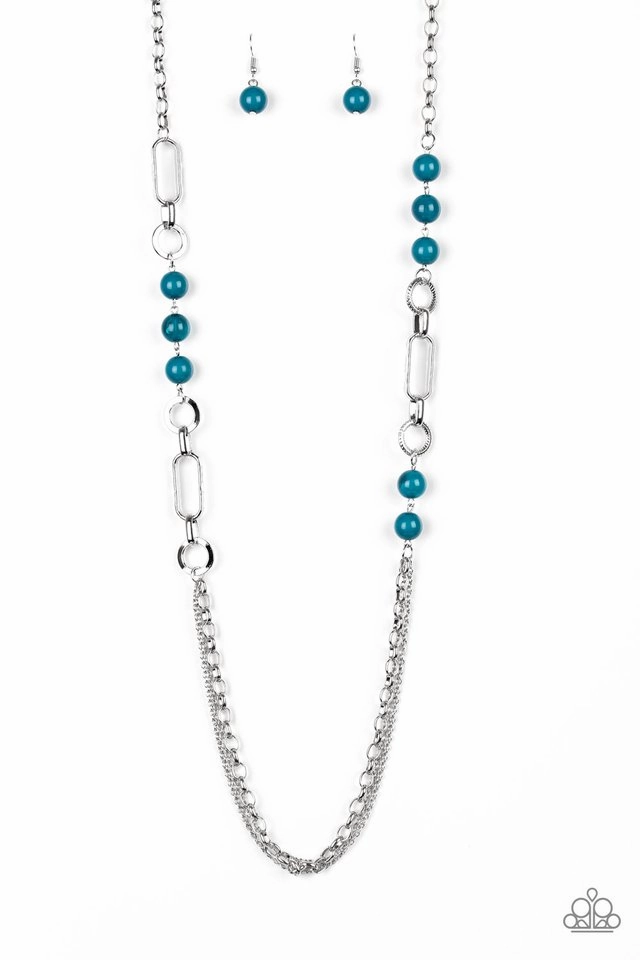 Elegant feature Paparazzi Accessories ?CACHE Me Out - Blue Necklace? Flat Rate Ship $4.50?