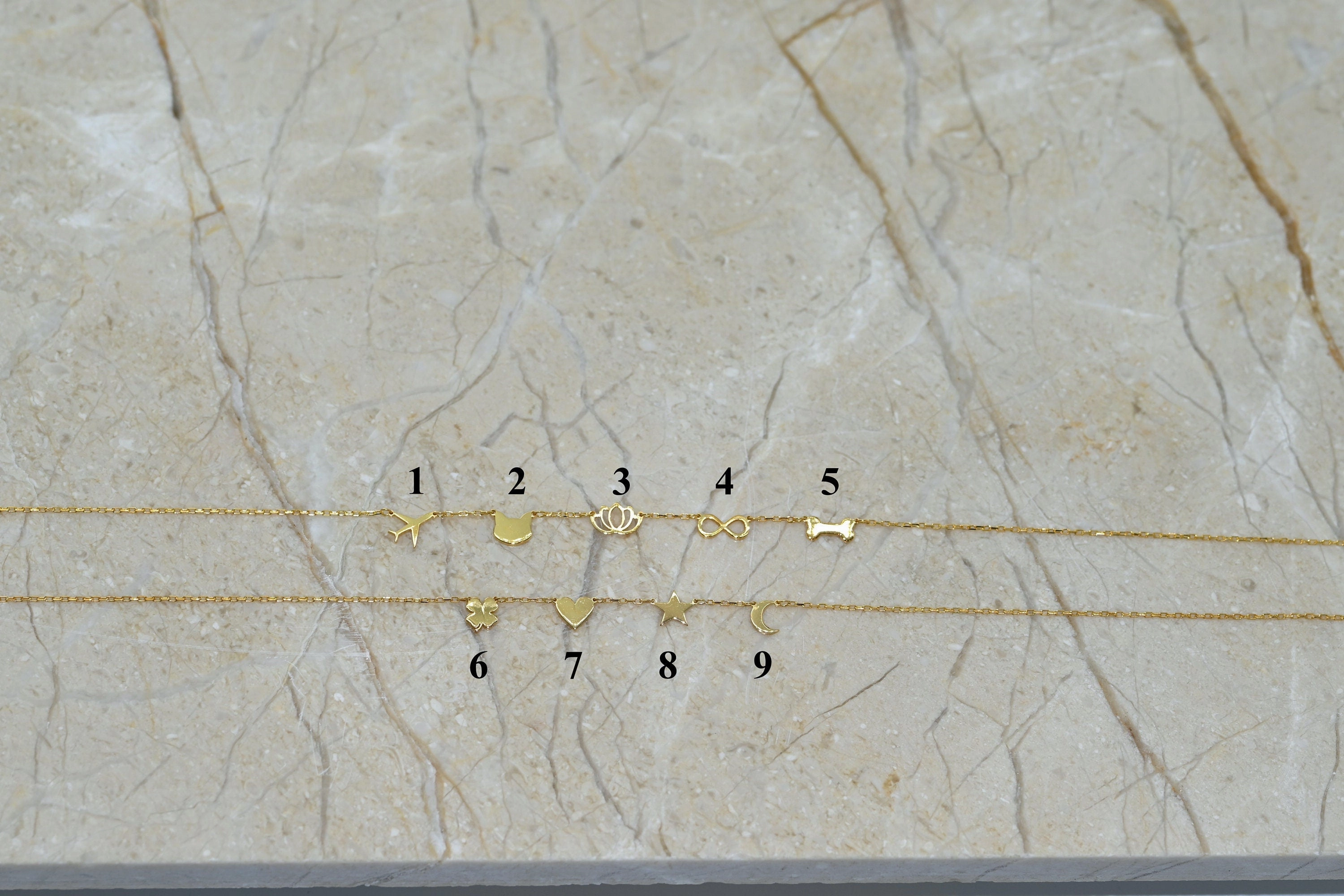 Seasonal Look Minimal Look Solid Gold Dainty Letters Love Necklace / Real Gold Custom Characters Initials Necklace / Handmade Personalized Jewelry By Selanica