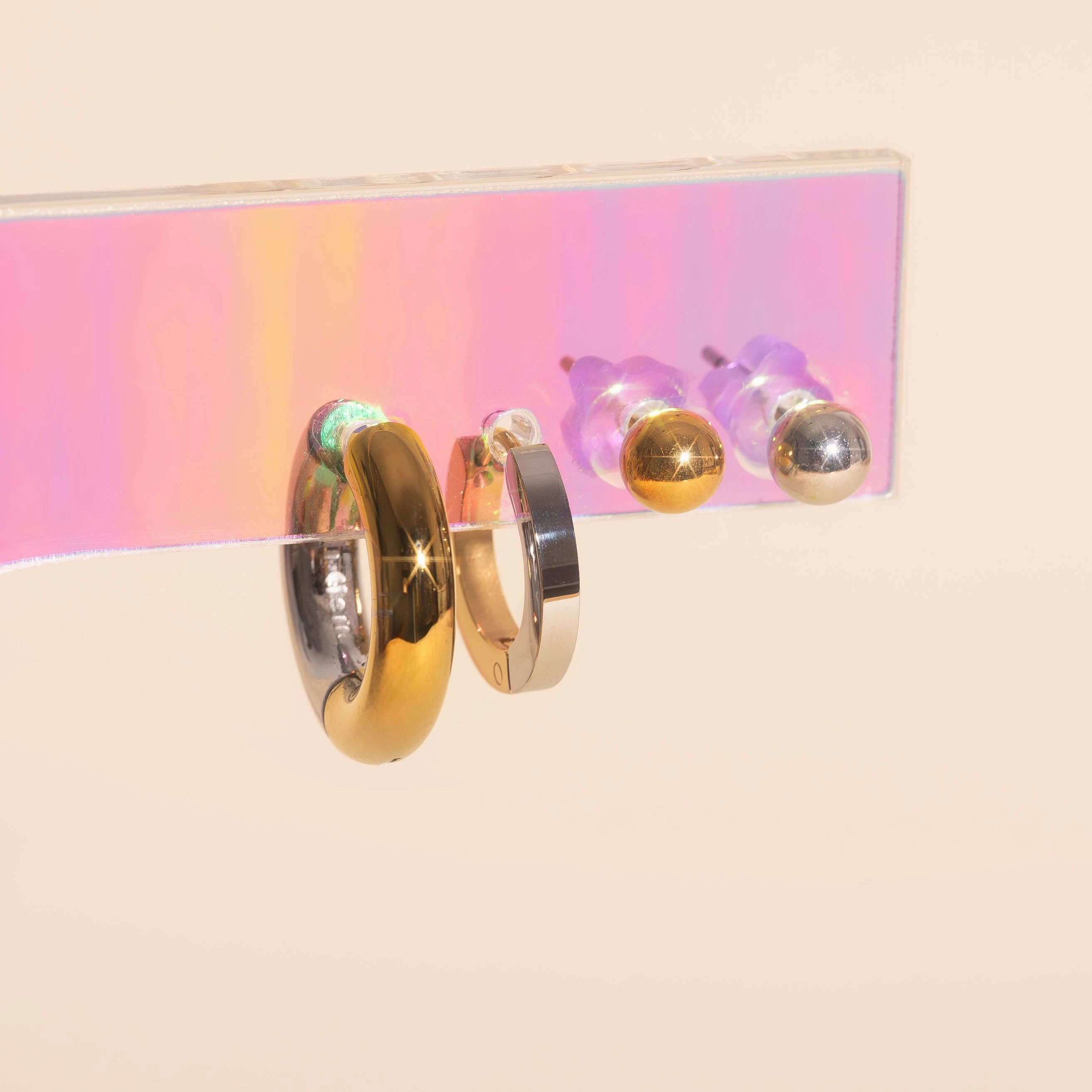 Timeless Jewelry Mixed Metal Lover Stack Pack (4 item pairs)