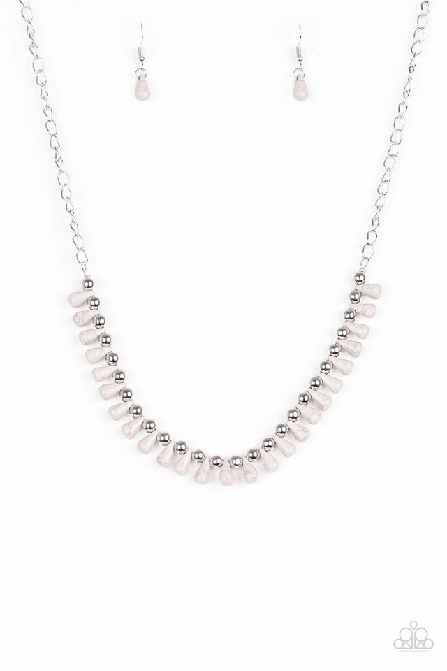 Retro Accent Paparazzi Accessories ?Extinct Species - Silver Necklace? Flat Rate Ship $4.50?