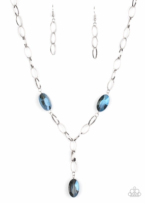 Paparazzi Accessories ? Power Up - Blue Necklace?Flat Rate Ship $4.50? Weekend Style Glam Accent