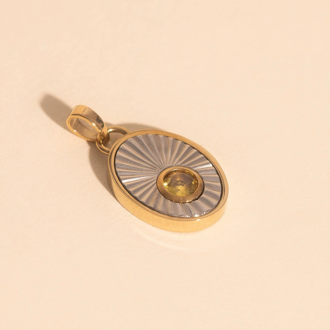 November Birthstone Necklace Charm Office Ready