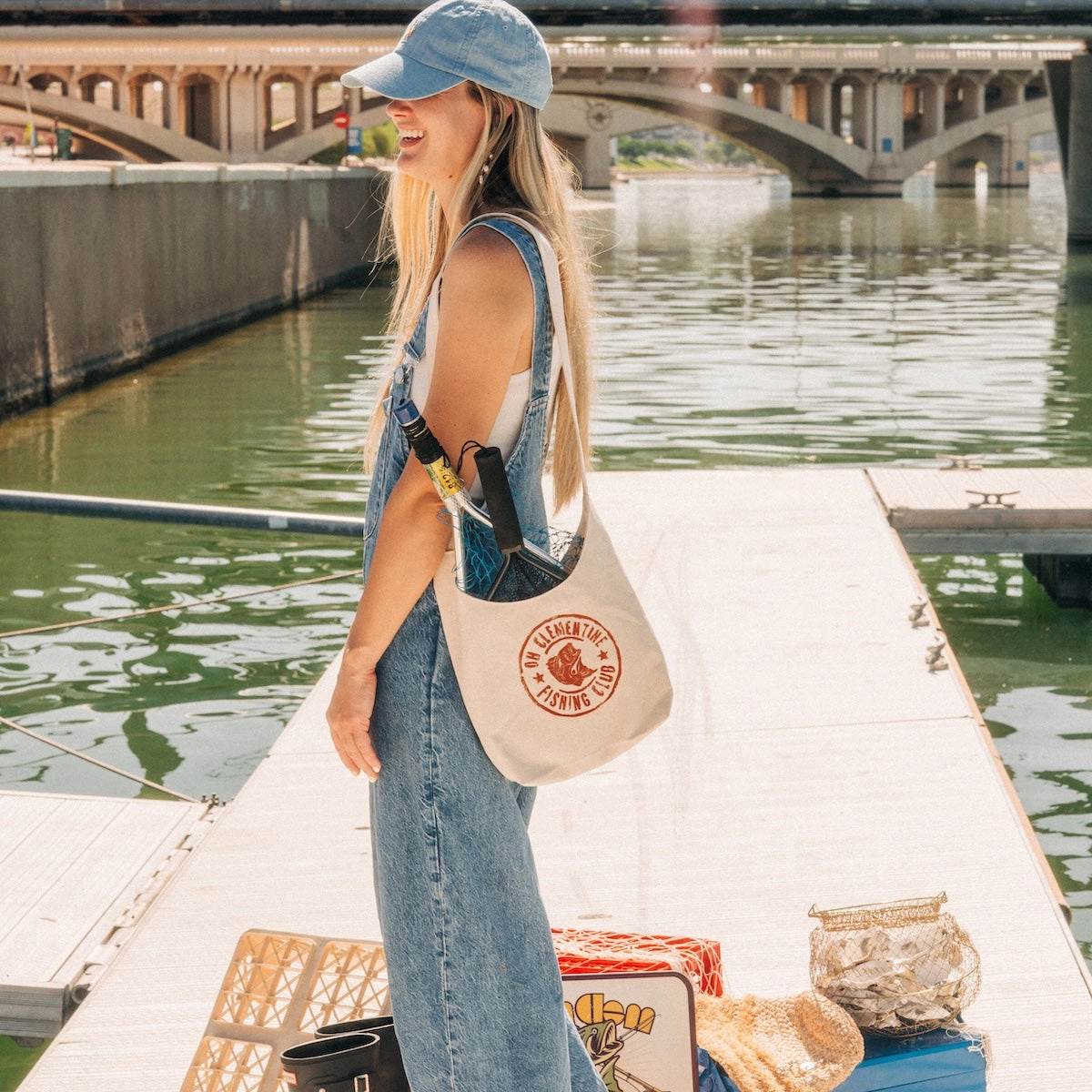 Oh Clem Fishing Club Hand-made Tote Bag Opulent Design