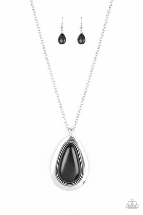 Paparazzi Accessories ? BADLAND to The Bone - Black Necklace?Flat Rate Ship $4.50? Timeless Detail Professional Piece