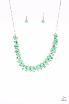 Birthday Mood Divine Adornment Paparazzi Accessories ? BRAGs To Riches - Green Necklace?Flat Rate Ship $4.50?
