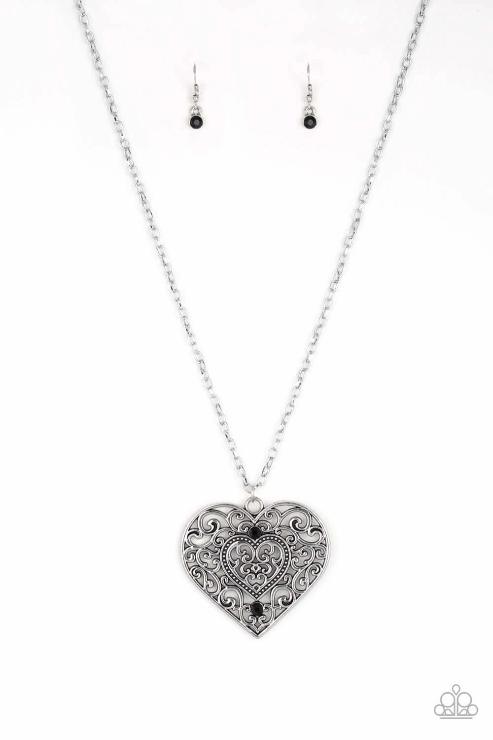 Paparazzi Accessories ? Classic Casanova - Black Necklace?Flat Rate Ship $4.50? Often Adornment All Ages Jewelry