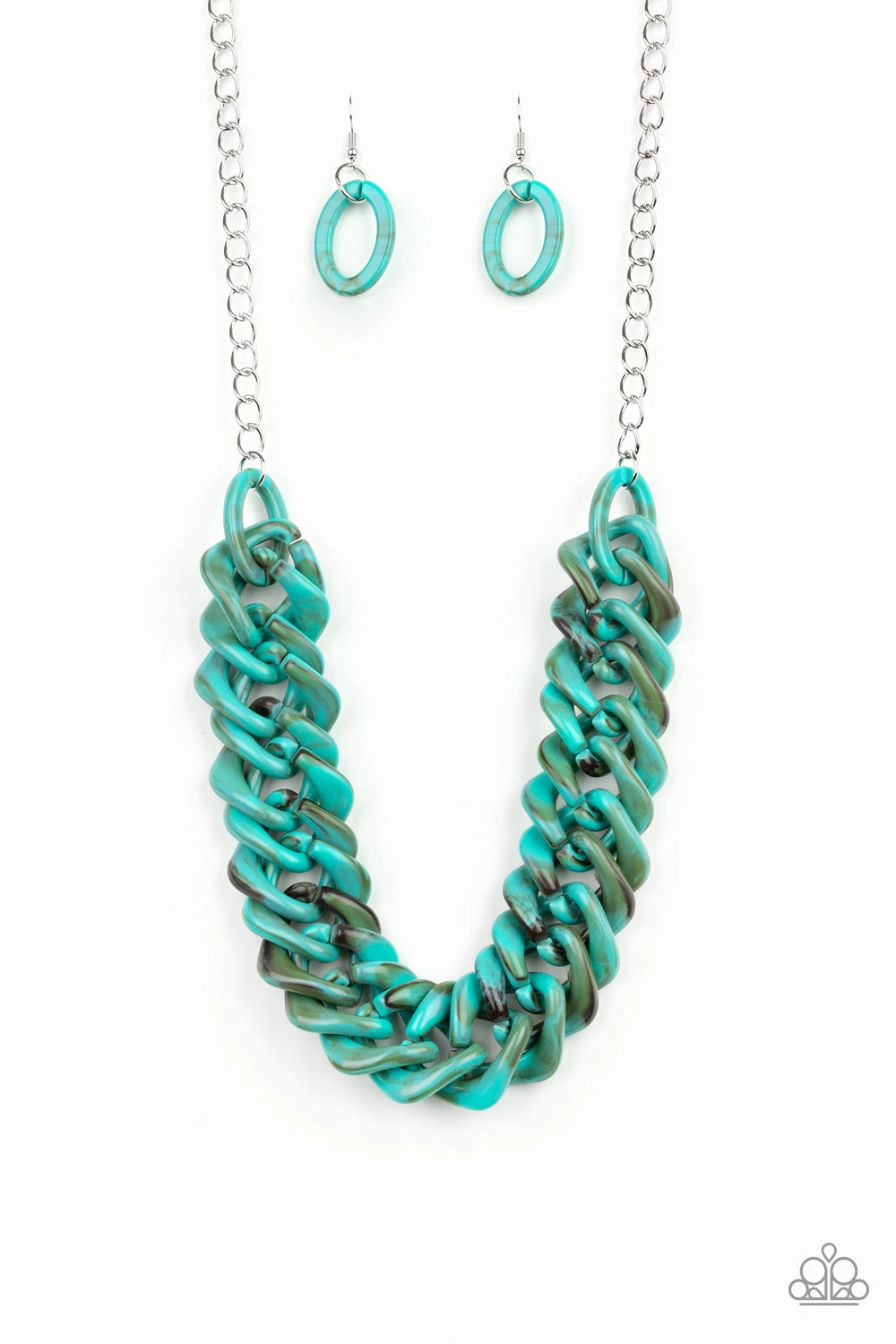 Artful Mood Paparazzi Accessories ? Comin In HAUTE - Blue Necklace?Flat Rate Ship $4.50?