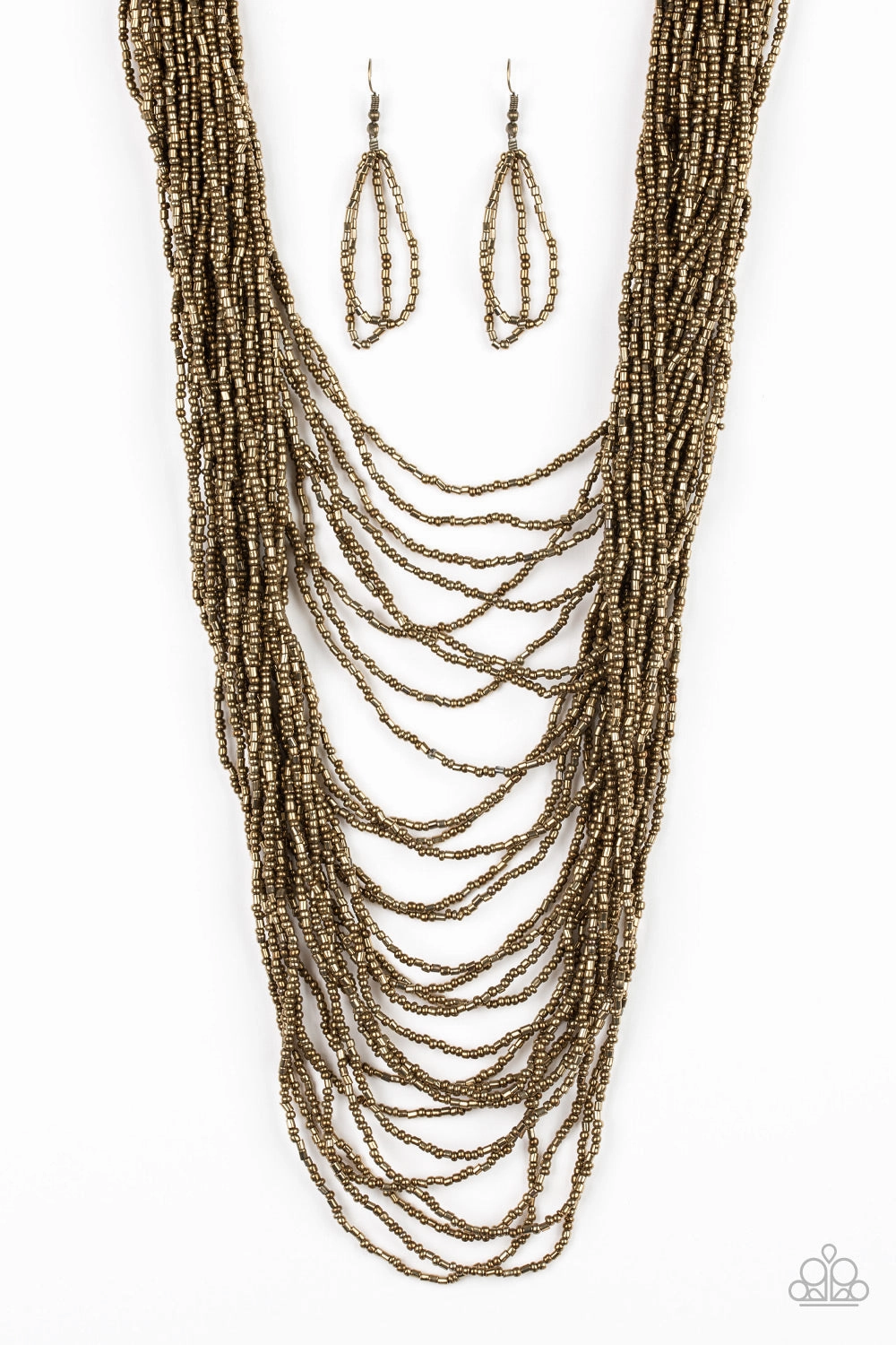 Paparazzi Accessories ? Dauntless Dazzle - Brass Necklace?Flat Rate Ship $4.50? Lovely Design Classic Fit