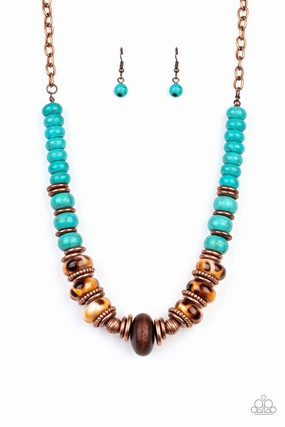 Handmade Jewelry Paparazzi Accessories ? Desert Tranquility - Copper Necklace?Flat Rate Ship $4.50?