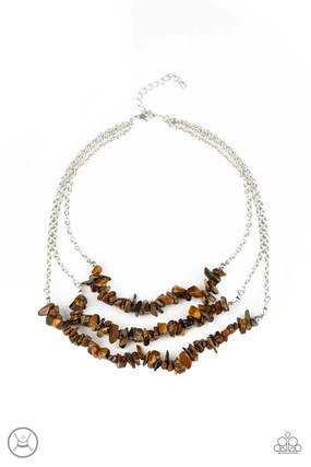 Fashion Event Paparazzi Accessories ? Eco Goddess - Brown Necklace?Flat Rate Ship $4.50?