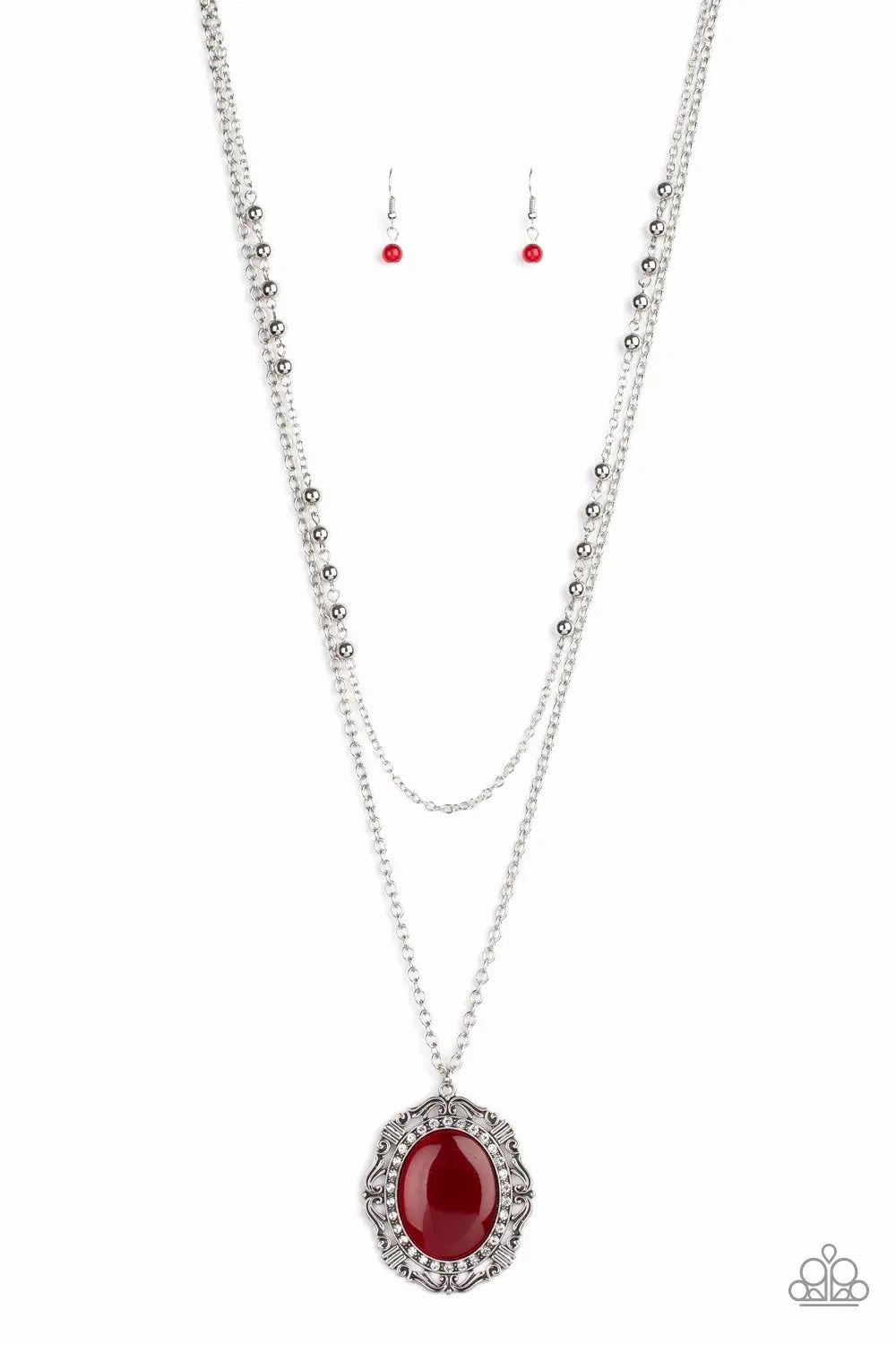 Rarely Worn Piece Urban Friend Paparazzi Accessories ? Endlessly Enchanted - Red Necklace?Flat Rate Ship $4.50?