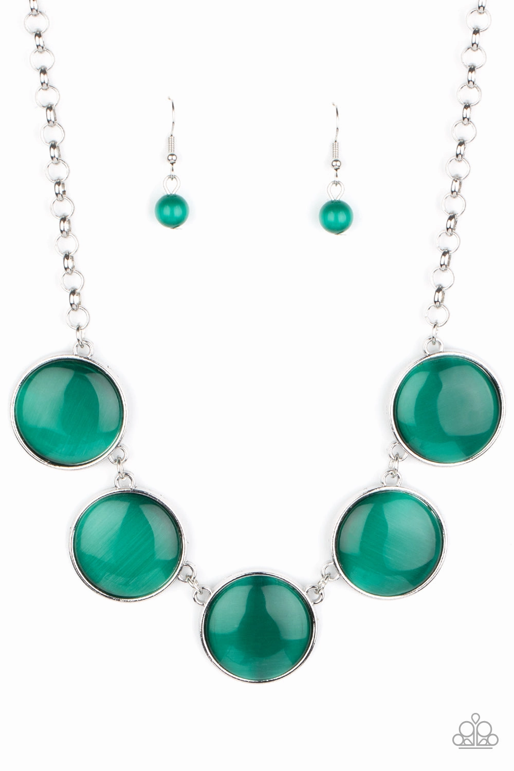 Travel Accent Paparazzi Accessories ? Ethereal Escape - Green Necklace?Flat Rate Ship $4.50?
