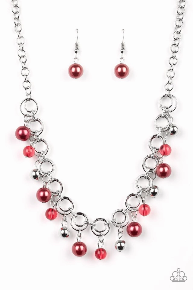 Paparazzi Accessories ? Fiercely Fancy - Red Necklace ? Flat Rate Ship $4.50? High-End Style Fashion Trend