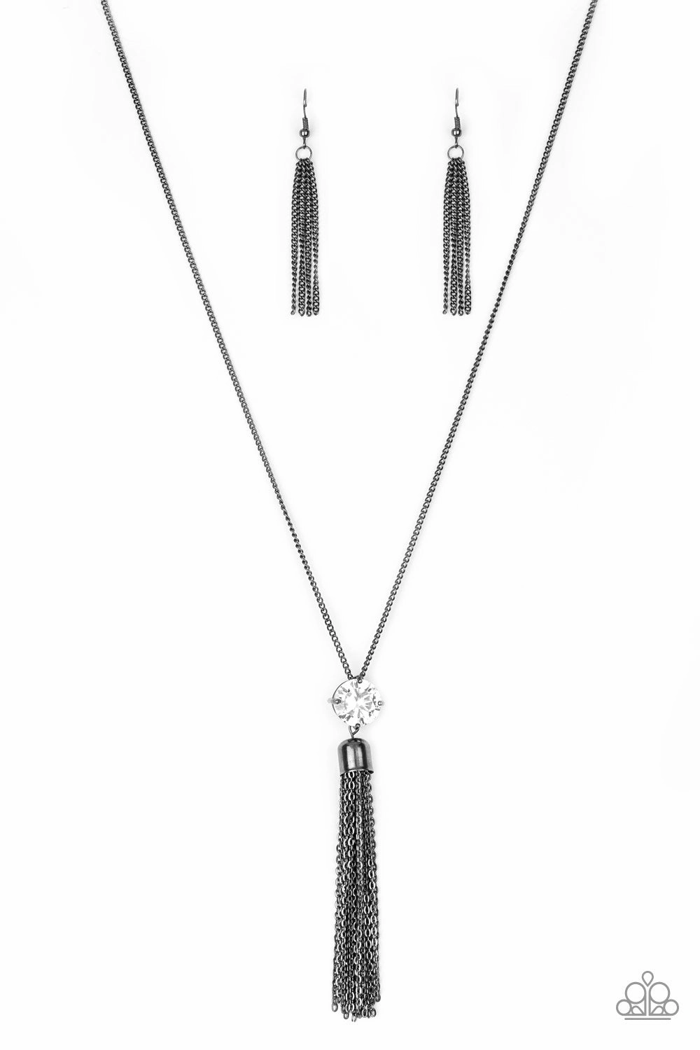 Paparazzi Accessories ? Five-Alarm FIREWORK - Black Necklace?Flat Rate Ship $4.50? High-Quality Adornment