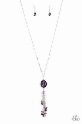 Petite Style Timeless Appeal Paparazzi Accessories ? Fringe Flavor - Purple Necklace?Flat Rate Ship $4.50?