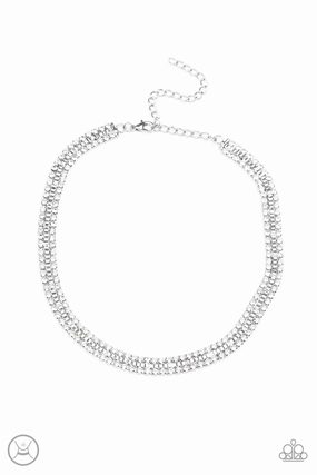 Timeless Jewelry For Boss Paparazzi Accessories ? Full Of Hot HEIR - White Necklace?Flat Rate Ship $4.50?