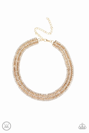 Paparazzi Accessories ? Full REIGN - Gold Necklace?Flat Rate Ship $4.50? Outdoor Present