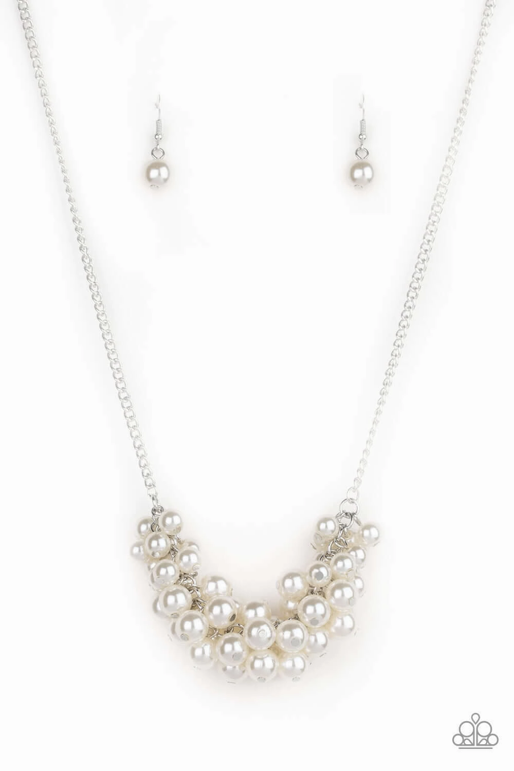 Paparazzi Accessories ? Grandiose Glimmer - White Necklace?Flat Rate Ship $4.50? Elegant feature