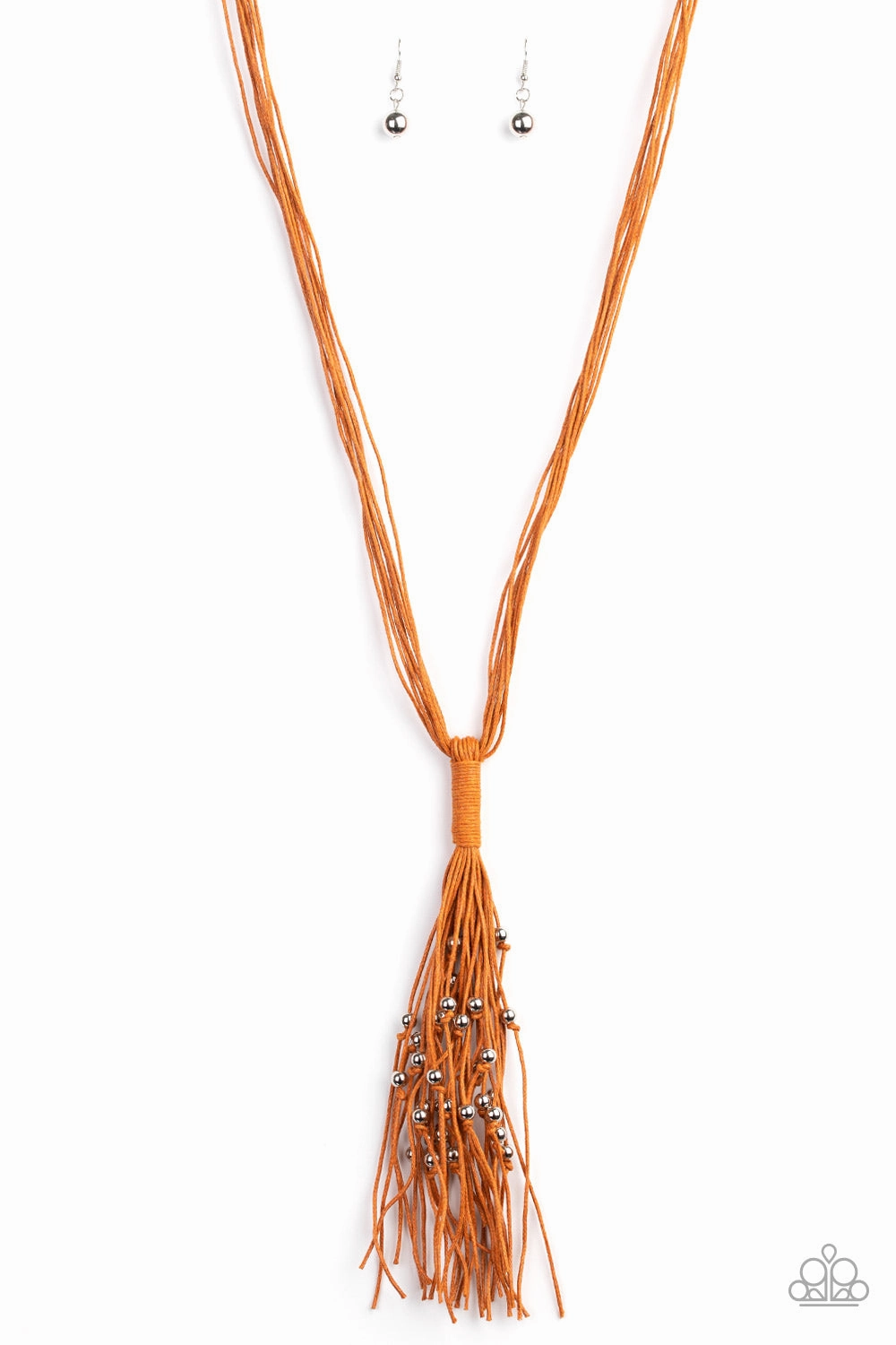 Paparazzi Accessories ? Hand-Knotted Knockout - Orange Necklace?Flat Rate Ship $4.50? Graceful Detail Lightweight Ornament