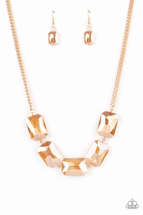 Paparazzi Accessories ? Heard It On The HEIR-Waves - Gold Necklace?Flat Rate Ship $4.50? International Jewelry