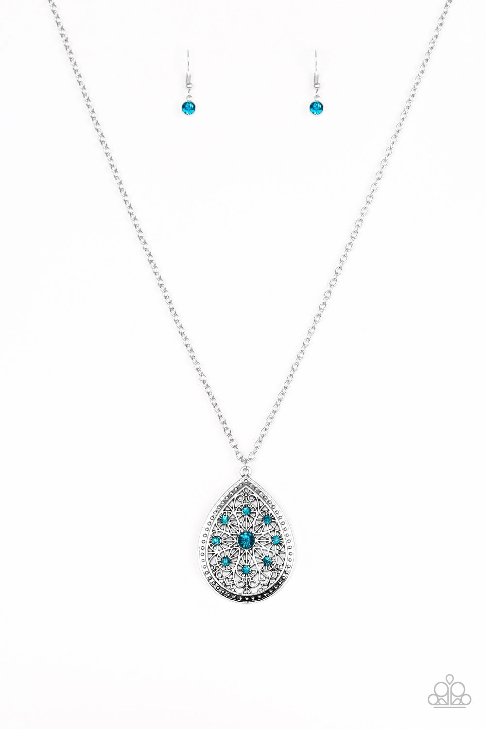 Marvelous Accessory Party Night Paparazzi Accessories ? I Am Queen - Blue Necklace?Flat Rate Ship $4.50?