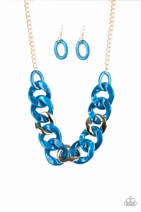 Paparazzi Accessories ? I Have A HAUTE Date - Blue Necklace?Flat Rate Ship $4.50? For Bride Resilient Jewelry