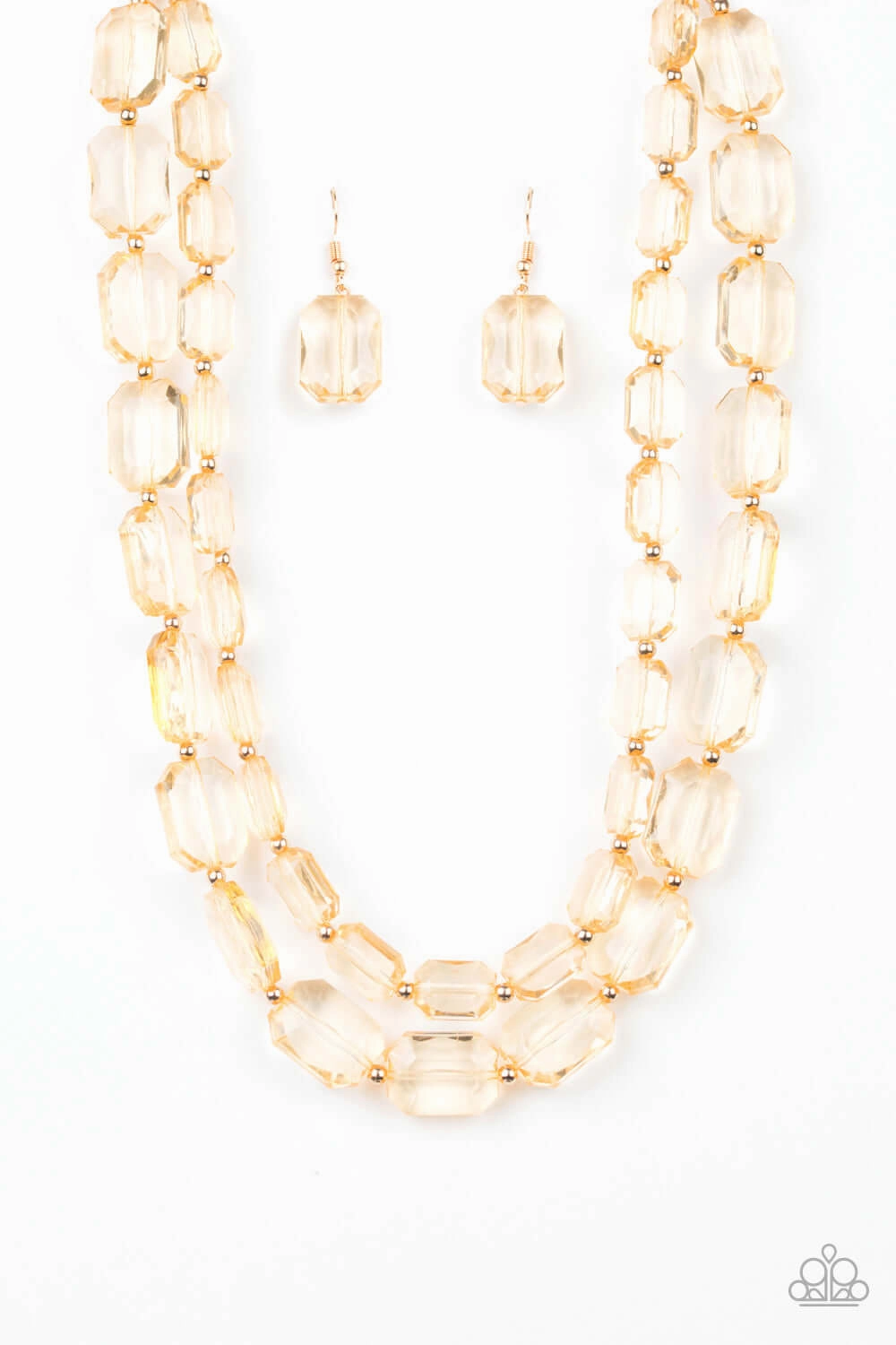 Paparazzi Accessories ? Ice Bank - Gold Necklace?Flat Rate Ship $4.50? Sleek Highlight
