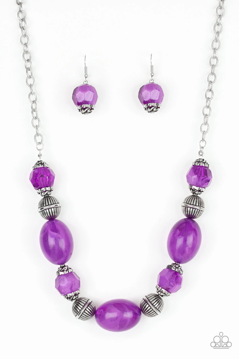 Polished Edge Paparazzi Accessories ? Ice Melt - Purple Necklace?Flat Rate Ship $4.50?