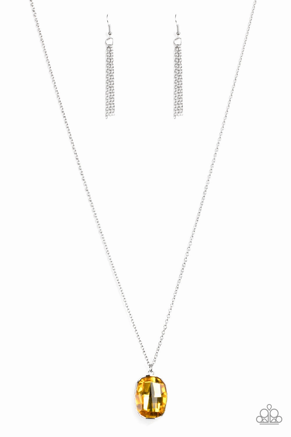 Lively Accent Outdoor Present Paparazzi Accessories ? Imperfect Iridescence - Yellow Necklace?Flat Rate Ship $4.50?