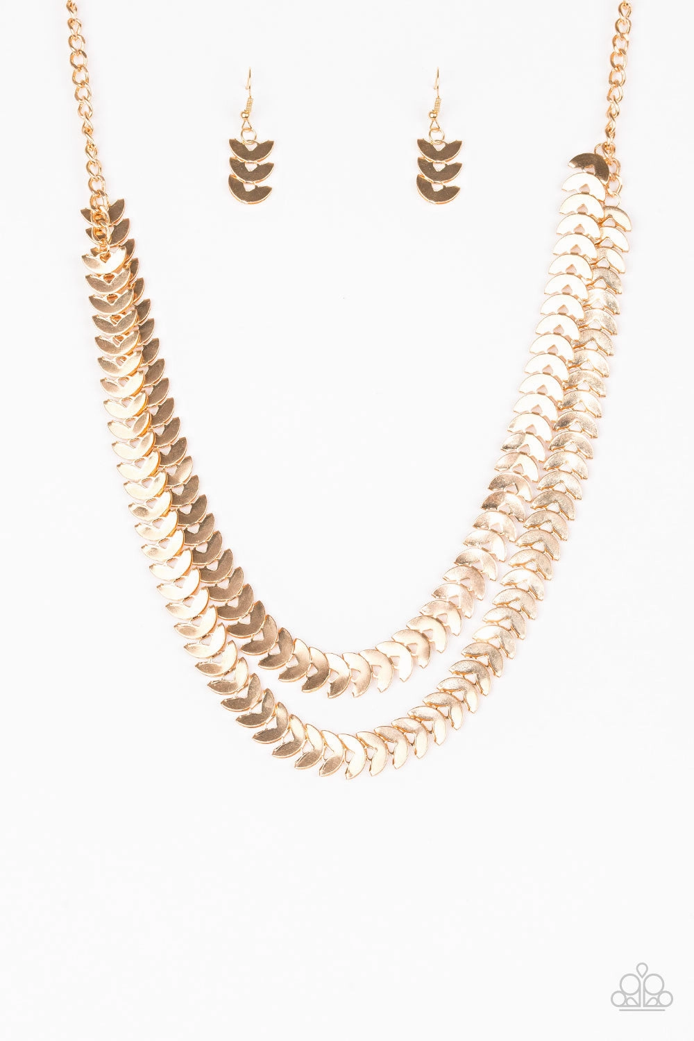Paparazzi Accessories ? Industrial Illumination - Gold Necklace?Flat Rate Ship $4.50? Chic Jewelry