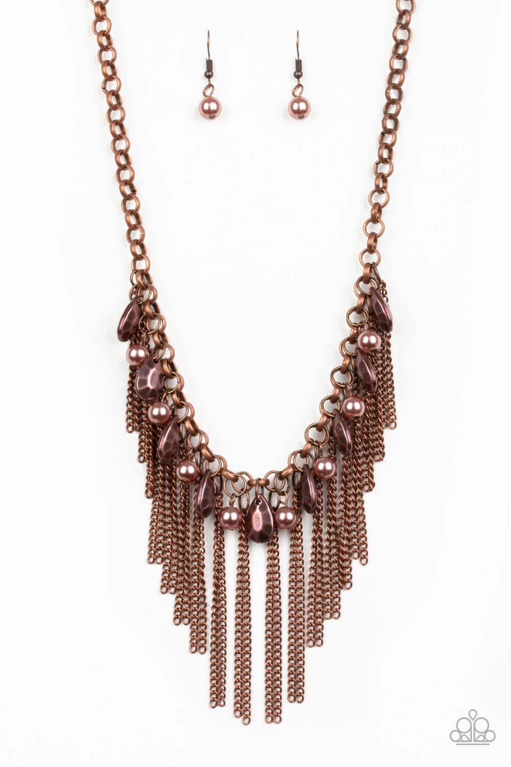 Business Meeting Weekend Gift Paparazzi Accessories ? Industrial Intensity - Copper Necklace?Flat Rate Ship $4.50?