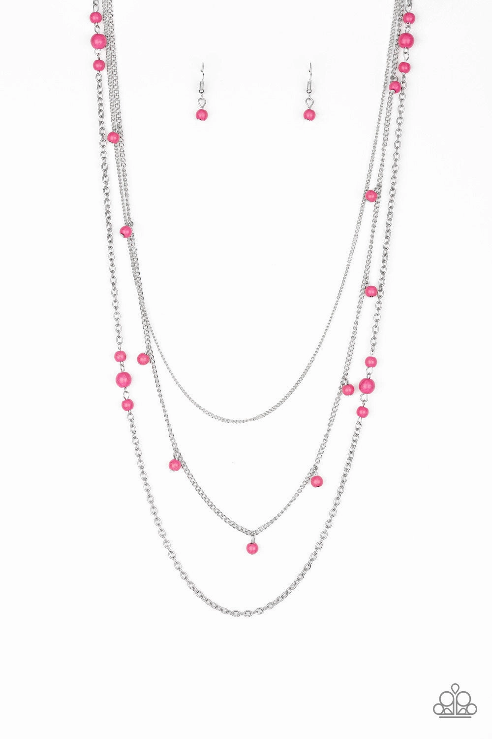 Paparazzi Accessories ? Laying The Groundwork - Pink Necklace?Flat Rate Ship $4.50? City Gift