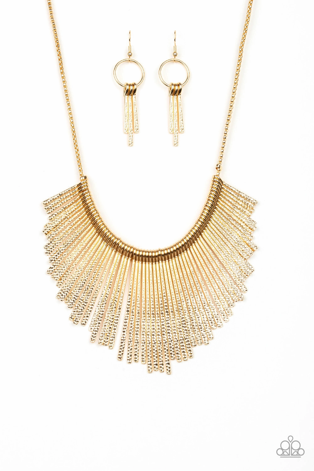 Paparazzi Accessories ? Metallic Mane - Gold Necklace?Flat Rate Ship $4.50? Vacation Travel