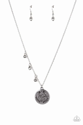 Fresh Vibe Paparazzi Accessories ? Mom Mantra - Silver Necklace?Flat Rate Ship $4.50?